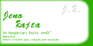 jeno rajta business card